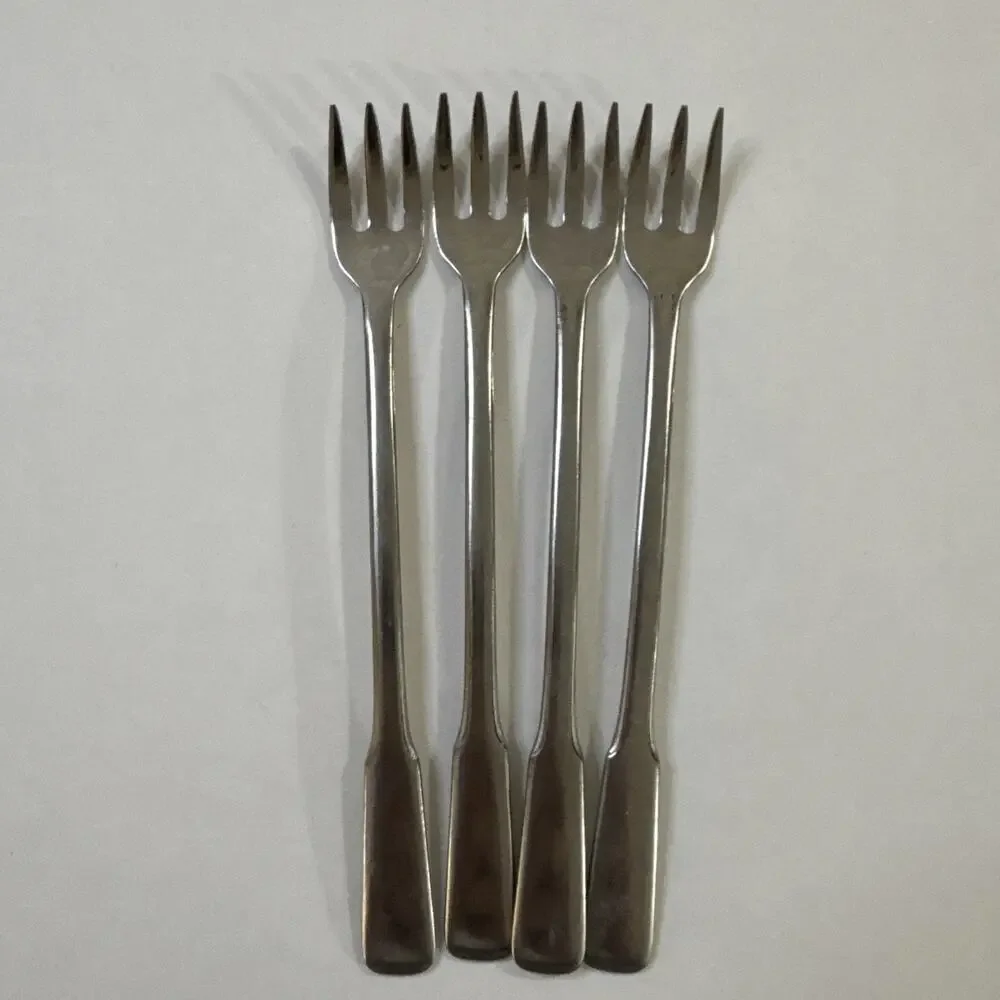 4 Cocktail / Shrimp Forks - Oneida WM A Rogers - American Ballad Glossy Flatware